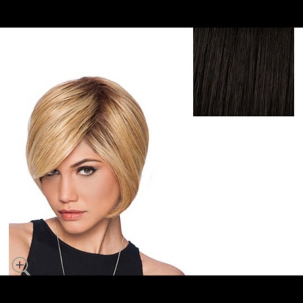 HAIRDO WIG QVC BOB SIDE BANG GLAZED MOCHA